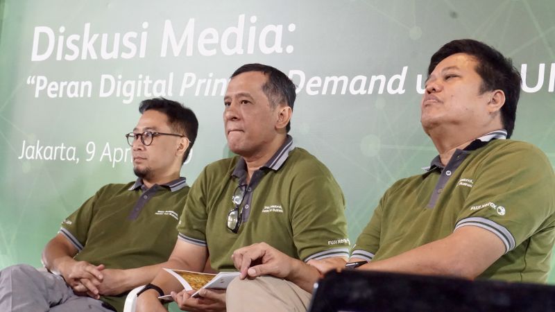Astragraphia Document Solution launches machines with the latest innovative technology, namely Fuji Xerox PrimeLink â„¢ C9065 to target MSMEs during the media discussion "The Role of Digital Print on Demand for MSMEs.