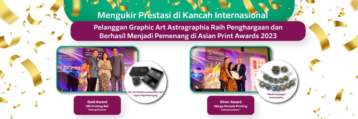 Making Achievements on the International Stage: GA Astragraphia Customers Win Awards and Become Winners at the 2023 Asian Print Awards